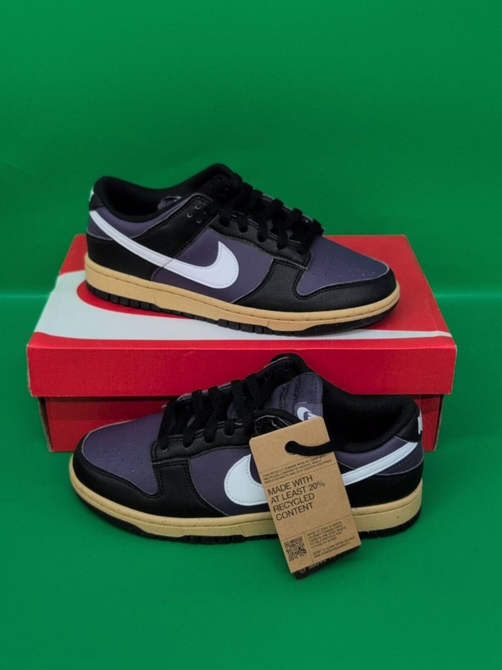 Nike Dunk Low Next Nature Sneakers Women's Shoes Size US 8.5 Dark Raisin White